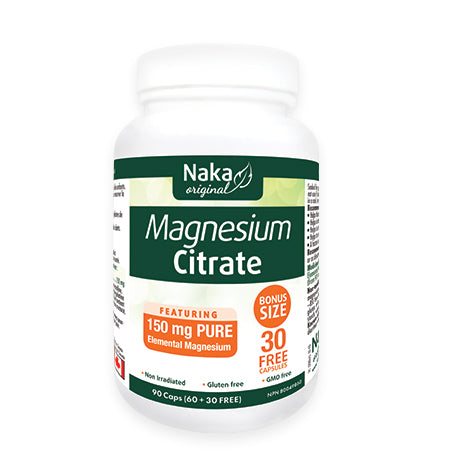 Naka Original Magnesium Citrate 150mg - 90 caps