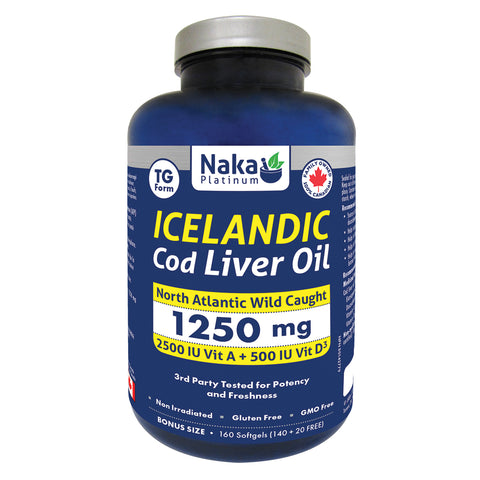 Platinum Icelandic Cod Liver Oil - 160 softgels
