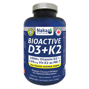 Platinum D3 + K2 - 300 softgels