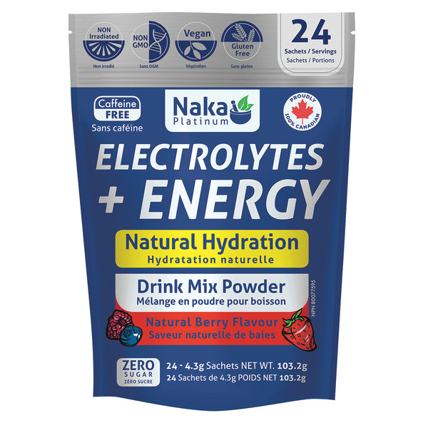 Platinum Electrolytes + Energy Natural Sport Drink Mix - 24 sachets