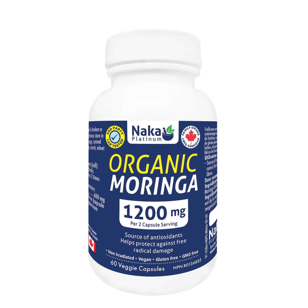 Platinum Organic Moringa - 60 vcaps