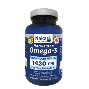 Platinum Norwegian Omega 3 - 80 softgels