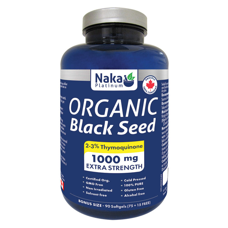 Platinum Organic Black Seed 1000mg – 90 softgels