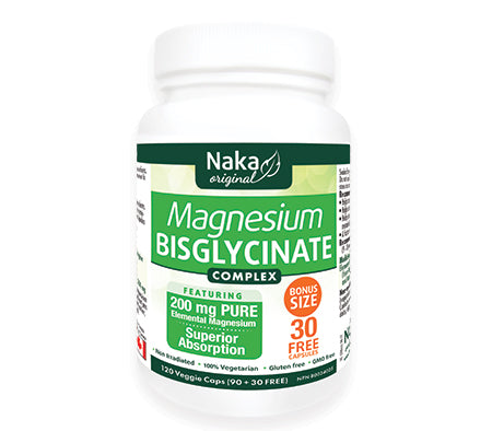 Naka Original Magnesium Bisglycinate - 120 vcaps