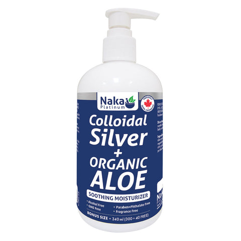 Platinum Colloidal Silver + Organic Aloe Gel - 340ml