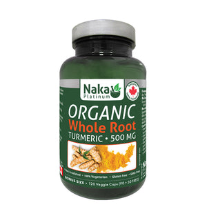 Platinum Organic Whole Root Turmeric - 120 vcaps